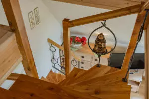 Apartamentai HANKA - svetainė su terasa